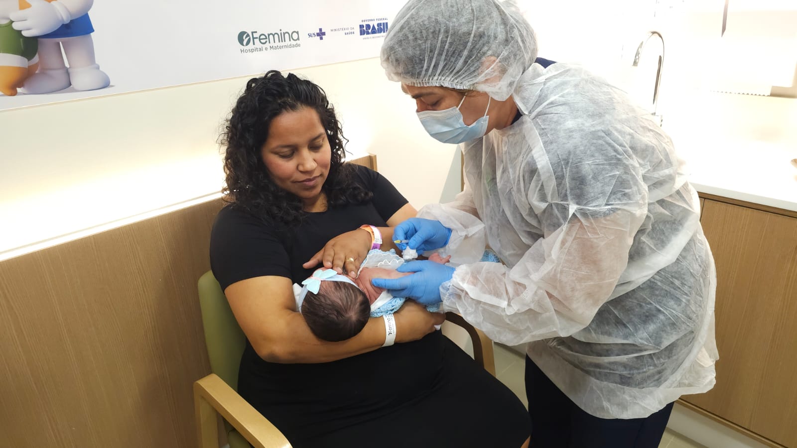 Hospital Femina inaugura sala de vacina e amplia proteção a recém-nascidos