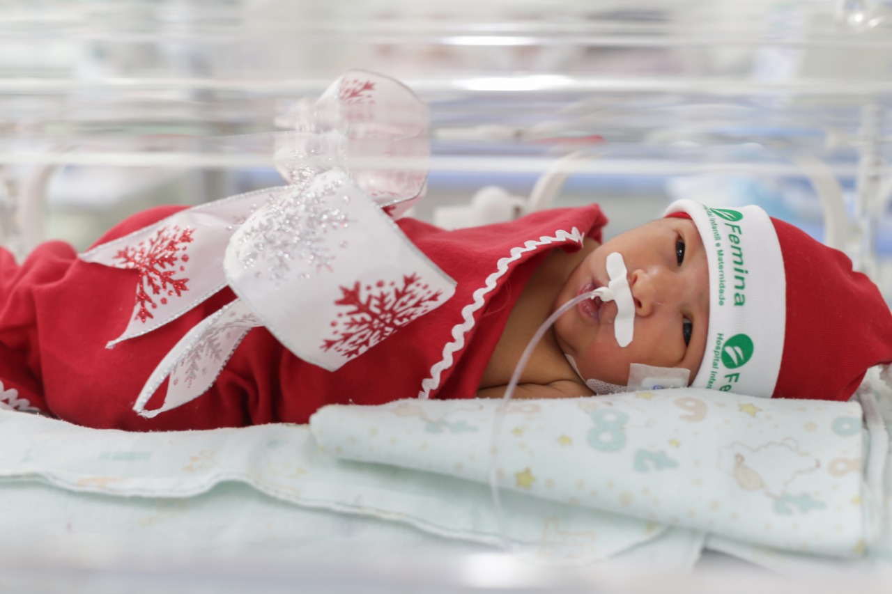 Hospital presenteia pais com ensaio fotográfico de bebês internados em UTI